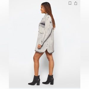 Second listing of Jean oversized shacket. NEW WITH TAGS